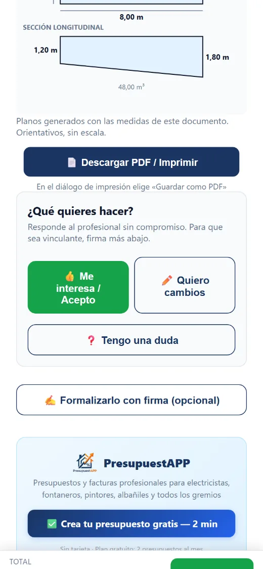 Acepta, pide cambios, pregunta o firma desde su móvil.