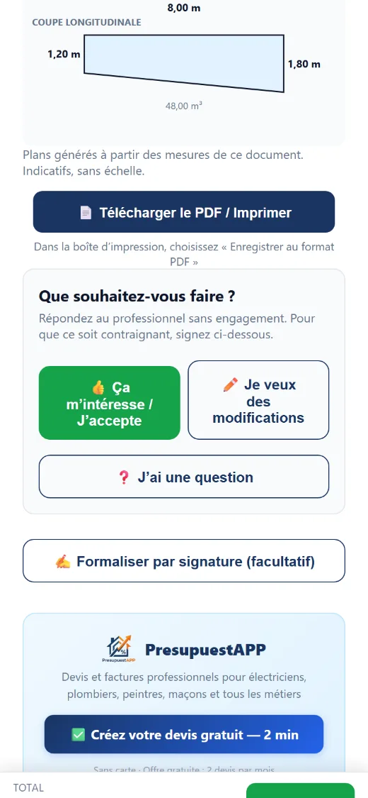 Accepter, demander des modifications, poser une question ou signer depuis son mobile.