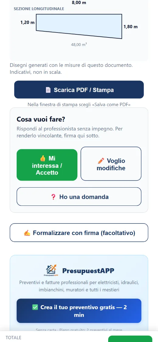 Accetta, chiede modifiche, fa domande o firma dal telefono.