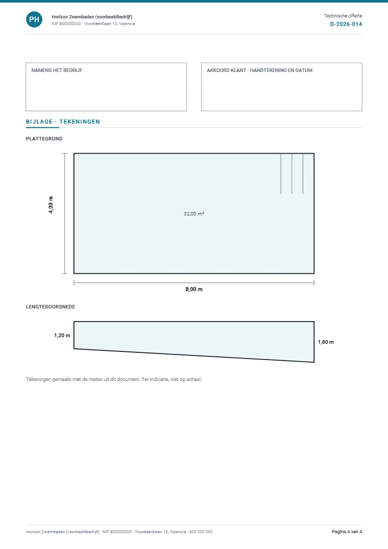 Pagina 4 van het technische voorbeelddossier als PDF